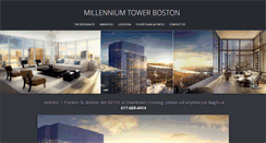 Desktop Screenshot of millenniumtowersboston.com